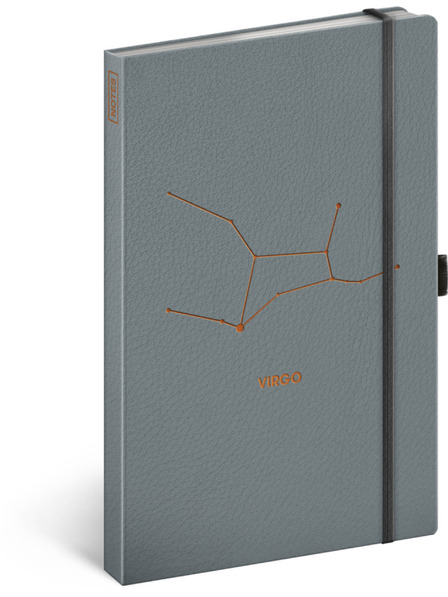 NOTIQUE NOTIQUE Notes Sternzeichen Jungfrau, liniert, 13 x 21 cm