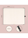 NOTIQUE NOTIQUE Notes Balacron, silber, gepunktet, 15 x 21 cm