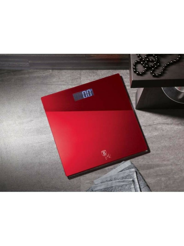 Berlingerhaus Digitale Personenwaage 150 kg Burgundy Metallic Line BERLINGERHAUS