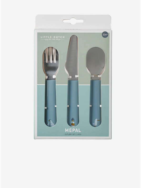 Mepal Mepal Mio Kinderbesteck mit Gabel, Messer und Löffel in Blau (3 Teile)