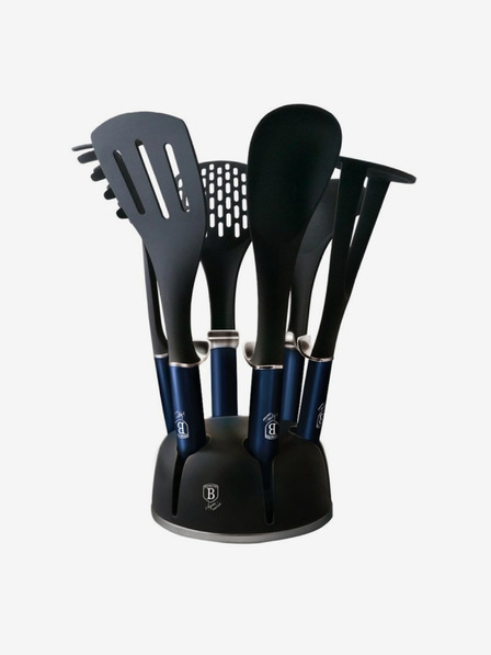 Berlingerhaus Kitchen Utensil Set in Stand BERLINGERHAUS Aquamarine Metallic Line (7 pcs)