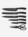 Berlingerhaus Messerset im Ständer 7-teilig BERLINGERHAUS Black Rose Collection
