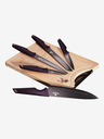 Berlingerhaus Messerset mit Antihaftbeschichtung + Schneidebrett BERLINGERHAUS Purple Eclipse Collection (6-teilig)