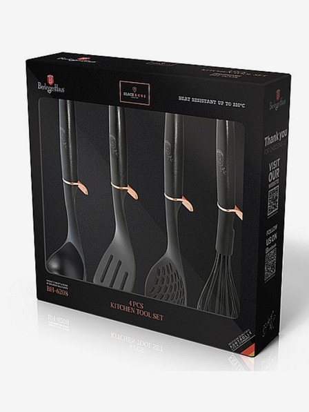 Berlingerhaus Küchenutensilien 4er Set Black Rose Kollektion BERLINGERHAUS