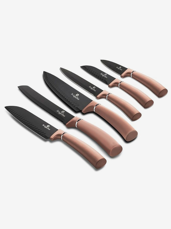 Berlingerhaus BERLINGERHAUS Rosegold Metallic Line Set mit sechs Messern mit Antihaftbeschichtung