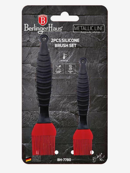 Berlingerhaus Rührschüsselset aus Silikon 2 Stück Burgundy Metallic Line BERLINGERHAUS