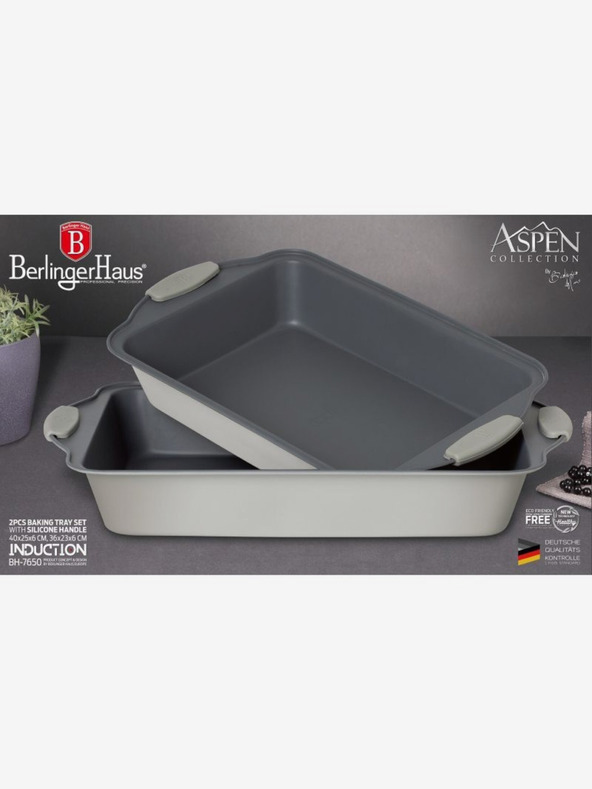 Berlingerhaus Backblech mit Titan-Antihaftbeschichtung 2er-Set Aspen Collection BERLINGERHAUS