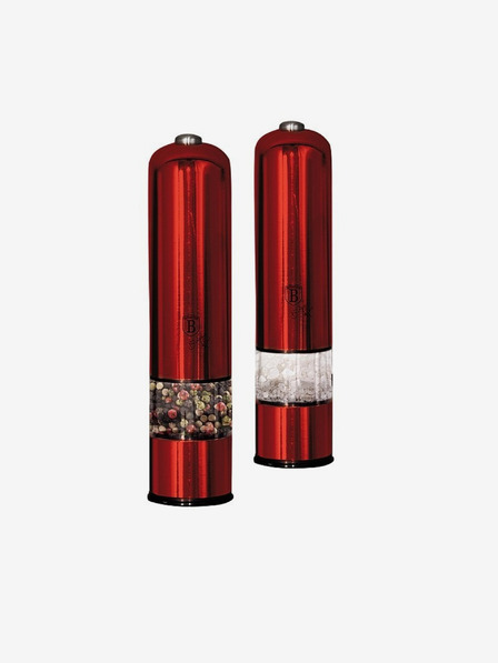 Berlingerhaus Zwei elektrische Pfeffer- und Salzmühlen BERLINGERHAUS Burgundy Metallic Line