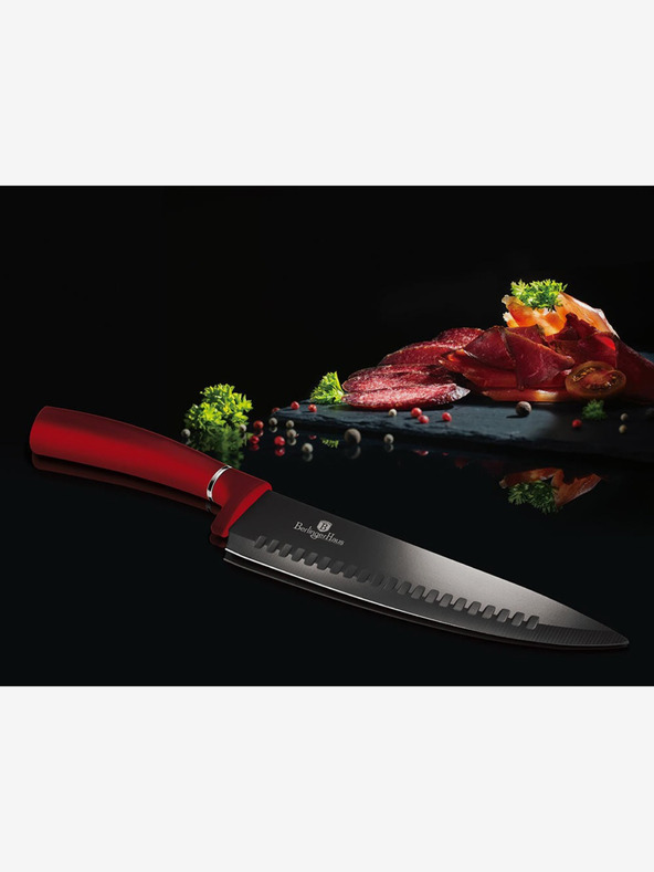 Berlingerhaus BERLINGERHAUS Burgundy Metallic Line Messerset mit sechs Messern und Antihaftbeschichtung