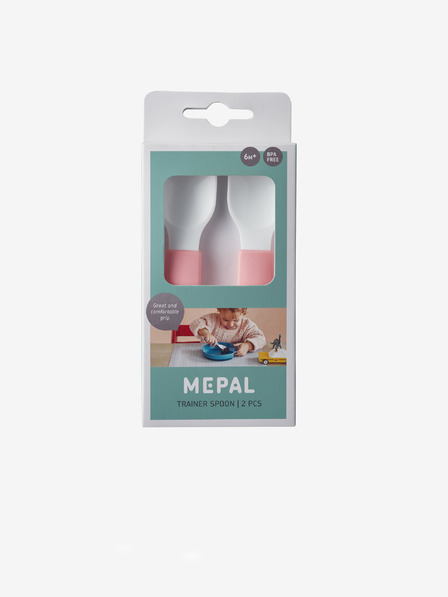 Mepal Set von zwei Kinderlöffeln in rosa Farbe Mepal Mio