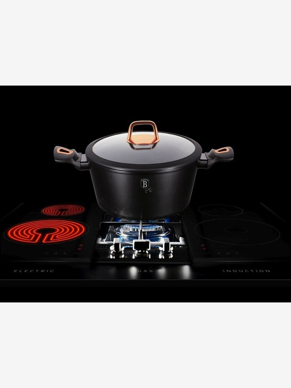 Berlingerhaus Wok mit Marmoroberfläche BERLINGERHAUS Black Rose Collection (28 cm)