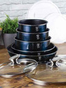 Berlingerhaus Kochtopfset mit abnehmbarem Griff 12-teilig Aquamarin Edition BERLINGERHAUS