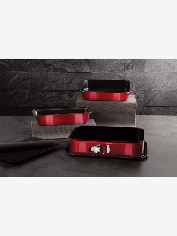 Berlingerhaus Backblech-Set mit Titan-Antihaftbeschichtung 3 Stück Metallic Line Burgundy Edition BERLINGERHAUS