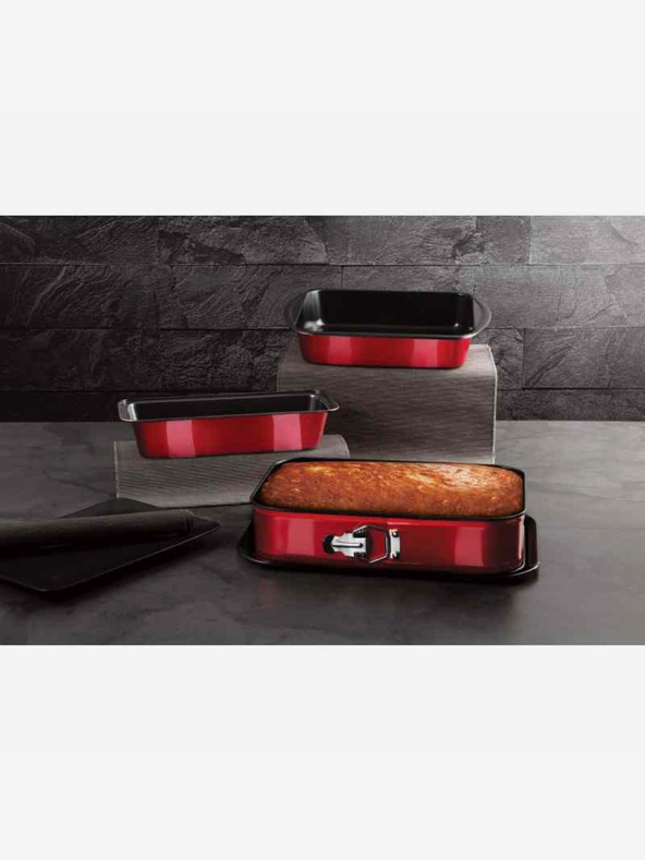 Berlingerhaus Backblech-Set mit Titan-Antihaftbeschichtung 3 Stück Metallic Line Burgundy Edition BERLINGERHAUS