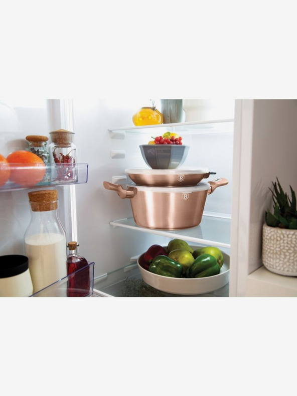 Berlingerhaus Geschirrset mit Marmoroberfläche 6-tlg. Rosegold Metallic Line BERLINGERHAUS