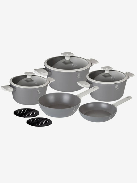 Berlingerhaus Kochgeschirr-Set mit Antihaft-Titan-Oberfläche 10-teilig Aspen Collection BERLINGERHAUS