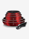 Berlingerhaus Kochgeschirr-Set mit abnehmbarem Griff 12-teilig Burgundy Metallic Line BERLINGERHAUS