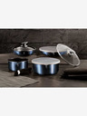 Berlingerhaus Kochgeschirr-Set mit abnehmbarem Griff 9-teilig Aquamarin Metallic Line BERLINGERHAUS