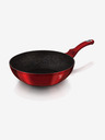 Berlingerhaus Wok-Pfanne mit Marmoroberfläche 30 cm Burgundy Metallic Line BERLINGERHAUS