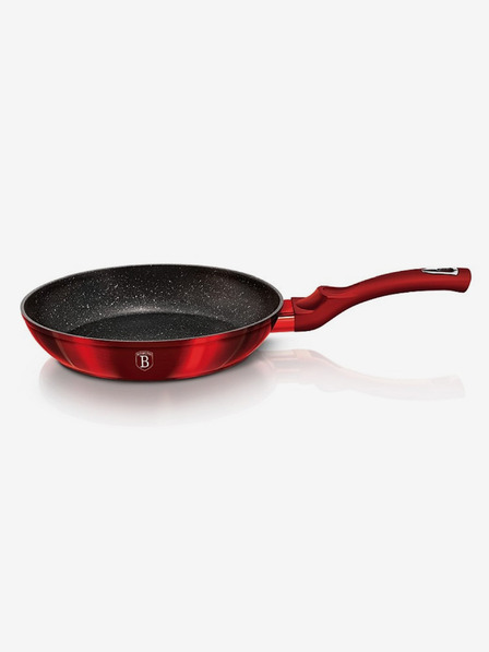 Berlingerhaus Pfanne mit Marmoroberfläche 20 cm Burgundy Metallic Line BERLINGERHAUS