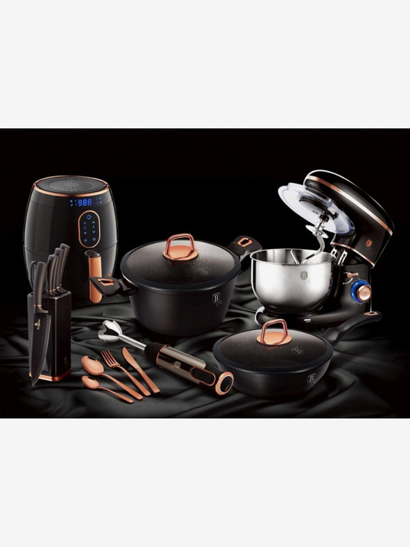 Berlingerhaus Grillpfanne mit Marmoroberfläche 28 cm Black Rose Collection BERLINGERHAUS