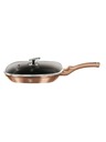 Berlingerhaus Grillpfanne mit Marmoroberfläche und Deckel 28 cm Rosegold Metallic Line BERLINGERHAUS