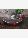 Berlingerhaus Grillpfanne mit Deckel und Marmoroberfläche 28 cm Burgundy Metallic Line BERLINGERHAUS