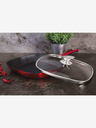 Berlingerhaus Grillpfanne mit Deckel und Marmoroberfläche 28 cm Burgundy Metallic Line BERLINGERHAUS