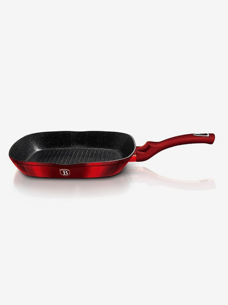 Berlingerhaus Grill Pan with Marble Surface BERLINGERHAUS Burgundy Metallic Line (28 cm)