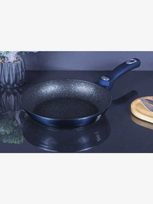 Berlingerhaus Grillpfanne mit abnehmbarem Griff + Deckel 24 cm BERLINGERHAUS Metallic Line Aquamarine Edition