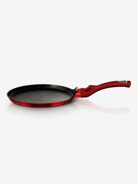 Berlingerhaus Crêpespfanne mit Marmoroberfläche BERLINGERHAUS Burgundy Metallic Line (25 cm)