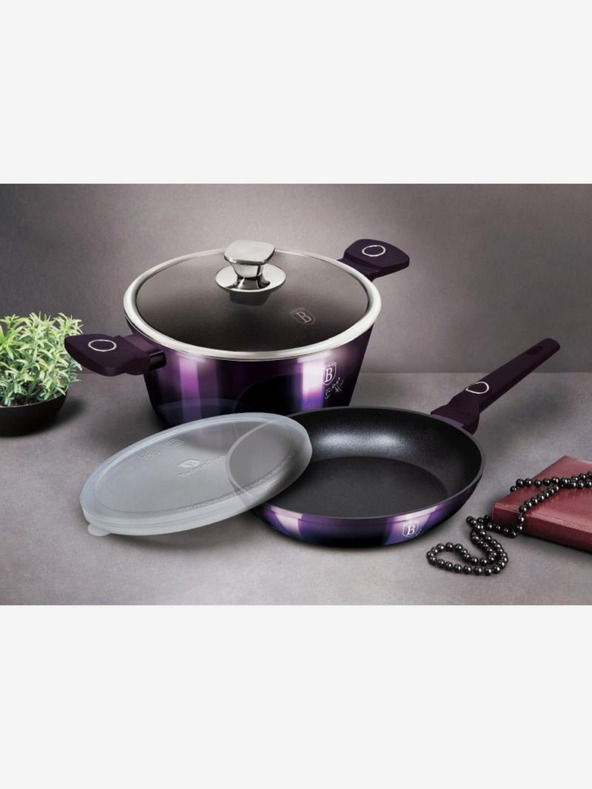 Berlingerhaus Pfanne mit Titaniumoberfläche 28 cm Purple Eclipse Collection BERLINGERHAUS