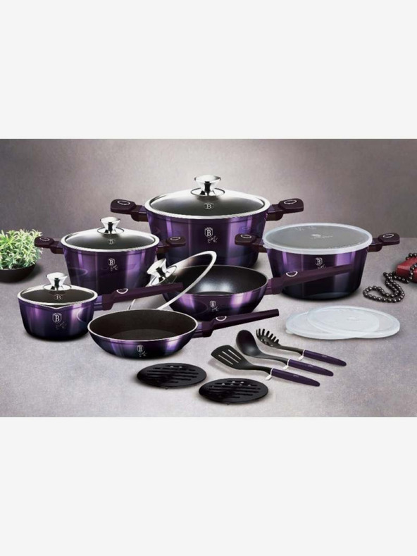 Berlingerhaus Pfanne mit Titaniumoberfläche 28 cm Purple Eclipse Collection BERLINGERHAUS