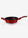 Berlingerhaus Tiefe Pfanne mit Marmoroberfläche und Deckel 28 cm Burgundy Metallic Line BERLINGERHAUS