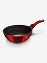 Berlingerhaus Tiefe Pfanne mit Marmoroberfläche und Deckel 24 cm Burgundy Metallic Line BERLINGERHAUS