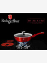 Berlingerhaus Tiefe Pfanne mit Marmoroberfläche und Deckel 24 cm Burgundy Metallic Line BERLINGERHAUS