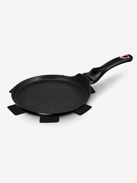 Berlingerhaus Pfannkuchenpfanne mit Marmoroberfläche 25 cm Black Rose Kollektion BERLINGERHAUS