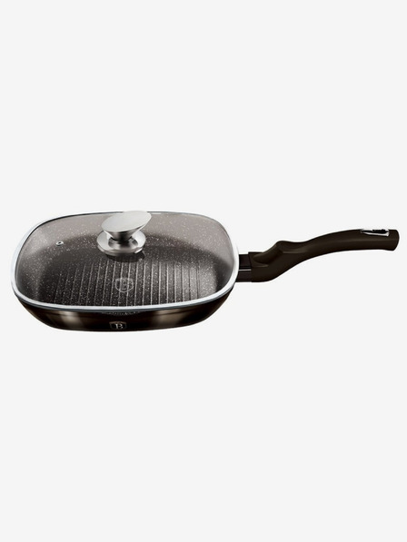 Berlingerhaus Grillpfanne mit Deckel 28 cm Shiny Black Collection BERLINGERHAUS