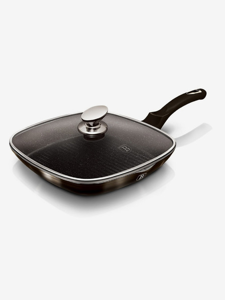 Berlingerhaus Grillpfanne mit Deckel 28 cm Shiny Black Collection BERLINGERHAUS