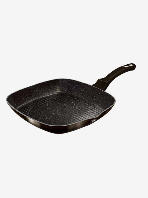 Berlingerhaus Grillpfanne mit Deckel 28 cm Shiny Black Collection BERLINGERHAUS