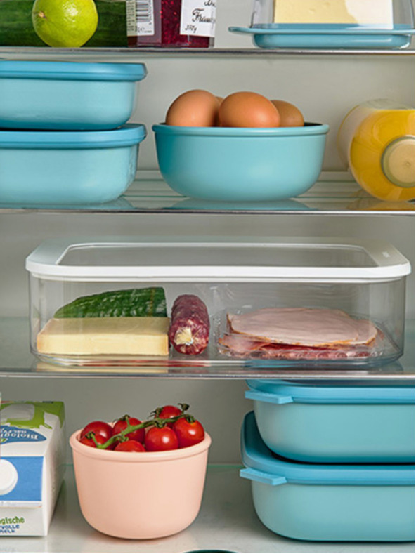 Mepal 3er-Set Schüsseln in Hellblau Mepal Cirqula Rectangular (500 +1000 +2000 ml)