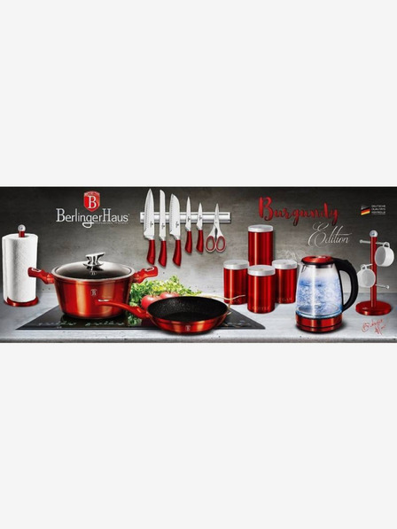 Berlingerhaus Edelstahl-Thermosflasche 0,5 l BERLINGERHAUS Burgund Metallic Line