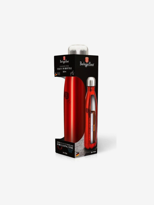 Berlingerhaus Edelstahl-Thermosflasche 0,5 l BERLINGERHAUS Burgund Metallic Line