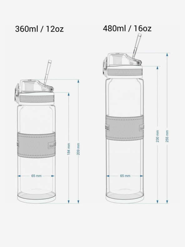 ION8 Dunkelblauer Edelstahl-Thermobecher Ion8 One Touch Ash Navy (500 ml)