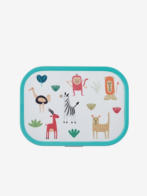 Mepal Türkis-weiße Mepal Campus Animal Friends Kinder-Snackbox