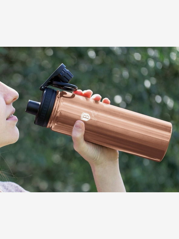 Berlingerhaus Edelstahl-Sportflasche 0,72 l BERLINGERHAUS Rosegold Metallic Line