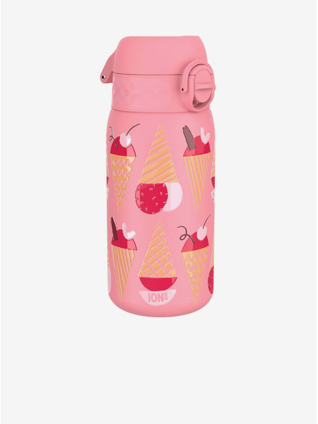 ION8 Rosa gemusterte Edelstahlflasche Ion8 Leak Proof Eiscreme (400 ml)