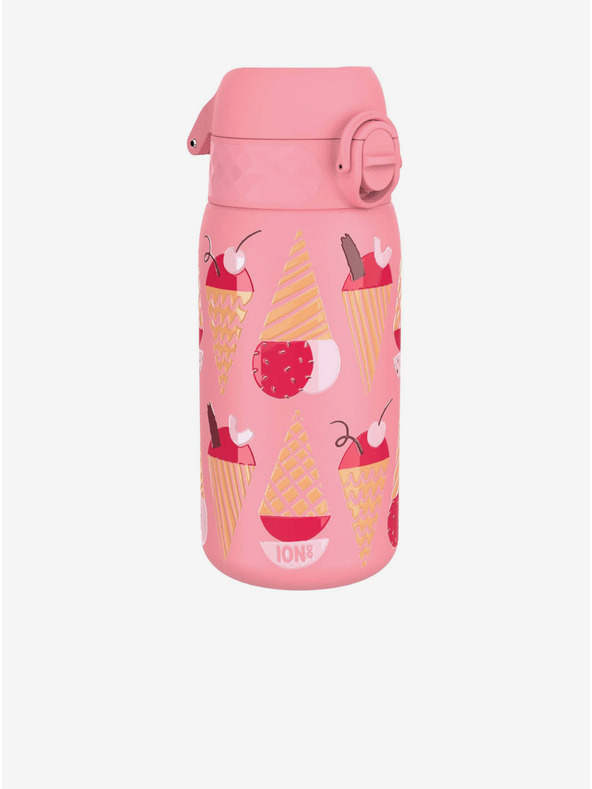 ION8 Rosa gemusterte Edelstahlflasche Ion8 Leak Proof Eiscreme (400 ml)
