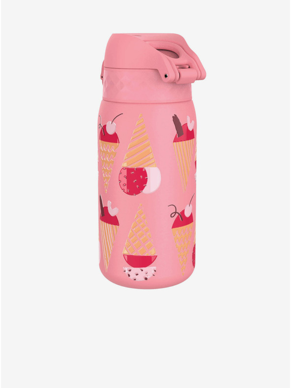 ION8 Rosa gemusterte Edelstahlflasche Ion8 Leak Proof Eiscreme (400 ml)