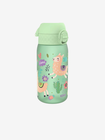 ION8 Hellgrüne gemusterte Ion8 Leak Proof Flasche Lamas (350 ml)
